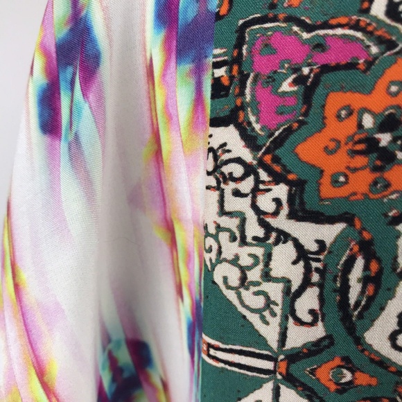 Plenty Tracy Reese Dress Pink Multicolor Paisley - Picture 6 of 8